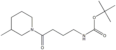 tert-butyl 4-(3-methylpiperidin-1-yl)-4-oxobutylcarbamate 结构式