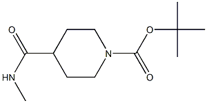 tert-butyl 4-[(methylamino)carbonyl]piperidine-1-carboxylate 结构式