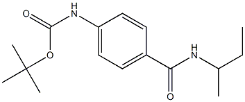 tert-butyl 4-[(sec-butylamino)carbonyl]phenylcarbamate 结构式