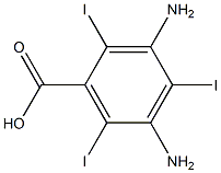 2,4,6-Triiodo-3,5-diaminobenzoic acid 结构式