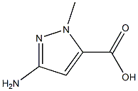 5-Amino-2-methyl-2H-pyrazole-3-carboxylic acid 结构式