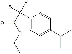 Ethyl Difluoro-(4-isopropylphenyl)acetate 结构式