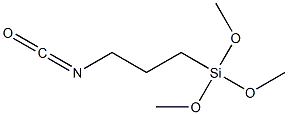 3-ISOCYANOTOPROPYLTRIMETHOXYSILANE 结构式