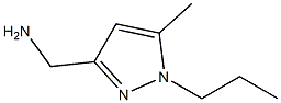 1H-Pyrazole-3-methanamine,  5-methyl-1-propyl- 结构式