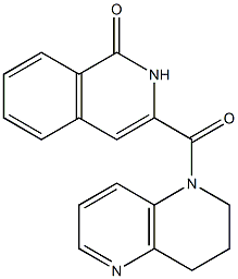 1(2H)-Isoquinolinone,  3-[(3,4-dihydro-1,5-naphthyridin-1(2H)-yl)carbonyl]- 结构式