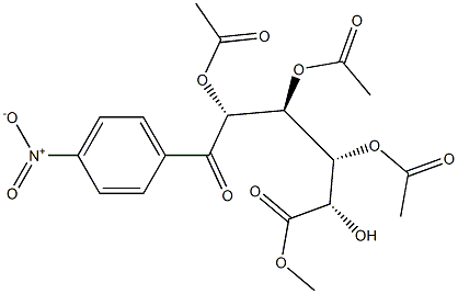 4-Nitrophenyl 2,3,4-tri-O-acetyl--D-glucuronic Acid, Methyl Ester 结构式