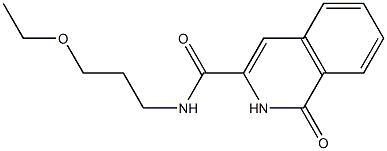 3-Isoquinolinecarboxamide,  N-(3-ethoxypropyl)-1,2-dihydro-1-oxo- 结构式