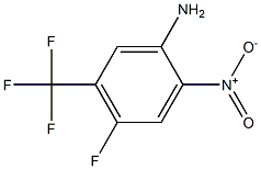 2-氟-4-硝基-5-氨基三氟甲苯 结构式