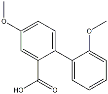 2',4-dimethoxy[1,1'-biphenyl]-2-carboxylic acid 结构式