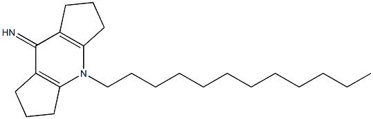 4-dodecyl-2,3,4,5,6,7-hexahydrodicyclopenta[b,e]pyridin-8(1H)-imine 结构式