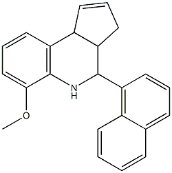 methyl 4-(1-naphthyl)-3a,4,5,9b-tetrahydro-3H-cyclopenta[c]quinolin-6-yl ether 结构式