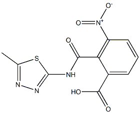 3-nitro-2-{[(5-methyl-1,3,4-thiadiazol-2-yl)amino]carbonyl}benzoic acid 结构式