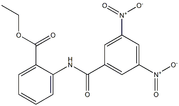 ethyl 2-({3,5-bisnitrobenzoyl}amino)benzoate 结构式