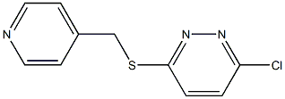 3-chloro-6-[(4-pyridinylmethyl)sulfanyl]pyridazine 结构式