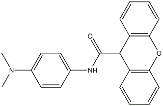 N-[4-(dimethylamino)phenyl]-9H-xanthene-9-carboxamide 结构式