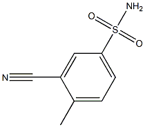 3-cyano-4-methylbenzenesulfonamide 结构式