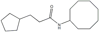 N-cyclooctyl-3-cyclopentylpropanamide 结构式