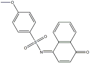 4-methoxy-N-(4-oxo-1(4H)-naphthalenylidene)benzenesulfonamide 结构式