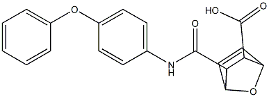3-[(4-phenoxyanilino)carbonyl]-7-oxabicyclo[2.2.1]hept-5-ene-2-carboxylic acid 结构式