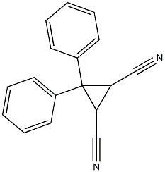 3,3-diphenyl-1,2-cyclopropanedicarbonitrile 结构式
