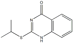 2-(isopropylsulfanyl)-4(1H)-quinazolinone 结构式