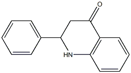 2-phenyl-2,3-dihydro-4(1H)-quinolinone 结构式