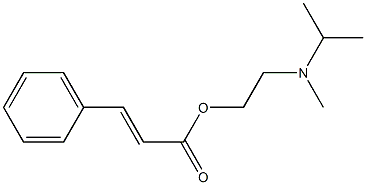 2-[isopropyl(methyl)amino]ethyl 3-phenylacrylate 结构式