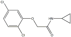 N-cyclopropyl-2-(2,5-dichlorophenoxy)acetamide 结构式