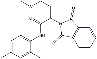 N-(2,4-dimethylphenyl)-2-(1,3-dioxo-1,3-dihydro-2H-isoindol-2-yl)-4-(methylsulfanyl)butanamide 结构式