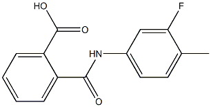 2-[(3-fluoro-4-methylanilino)carbonyl]benzoic acid 结构式
