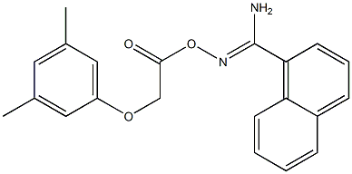 N'-{[2-(3,5-dimethylphenoxy)acetyl]oxy}-1-naphthalenecarboximidamide 结构式