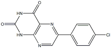 6-(4-chlorophenyl)-2,4(1H,3H)-pteridinedione 结构式