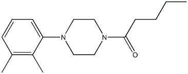 1-(2,3-dimethylphenyl)-4-pentanoylpiperazine 结构式