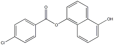 5-hydroxy-1-naphthyl 4-chlorobenzoate 结构式