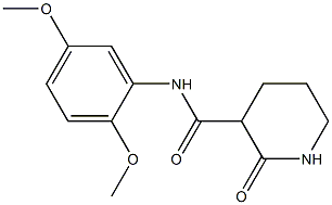 N-(2,5-dimethoxyphenyl)-2-oxo-3-piperidinecarboxamide 结构式