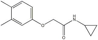 N-cyclopropyl-2-(3,4-dimethylphenoxy)acetamide 结构式