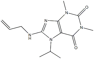 8-(allylamino)-7-isopropyl-1,3-dimethyl-3,7-dihydro-1H-purine-2,6-dione 结构式