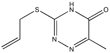 3-(allylsulfanyl)-6-methyl-1,2,4-triazin-5(4H)-one 结构式