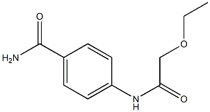 4-[(ethoxyacetyl)amino]benzamide 结构式