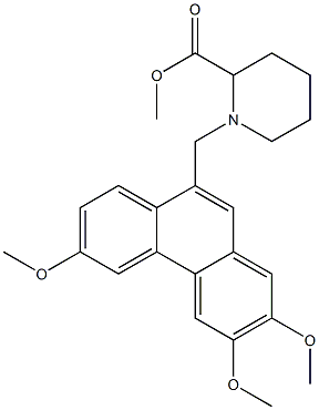 methyl 1-[(2,3,6-trimethoxy-9-phenanthryl)methyl]-2-piperidinecarboxylate 结构式