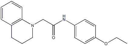 2-(3,4-dihydroquinolin-1(2H)-yl)-N-(4-ethoxyphenyl)acetamide 结构式