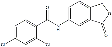 2,4-dichloro-N-(3-oxo-1,3-dihydro-2-benzofuran-5-yl)benzamide 结构式