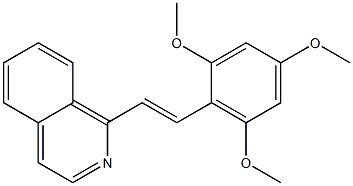 1-[2-(2,4,6-trimethoxyphenyl)vinyl]isoquinoline 结构式