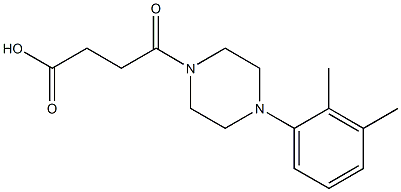 4-[4-(2,3-dimethylphenyl)-1-piperazinyl]-4-oxobutanoic acid 结构式