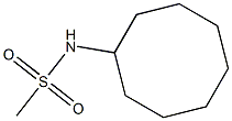 N-cyclooctylmethanesulfonamide 结构式