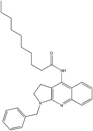 N-(1-benzyl-2,3-dihydro-1H-pyrrolo[2,3-b]quinolin-4-yl)decanamide 结构式