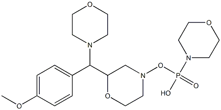 4-[[(4-methoxyphenyl)(morpholin-4-yl)methyl](morpholin-4-yl)phosphoryl]morpholine 结构式