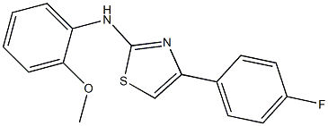 N-[4-(4-fluorophenyl)-1,3-thiazol-2-yl]-N-(2-methoxyphenyl)amine 结构式