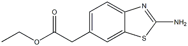 ethyl (2-amino-1,3-benzothiazol-6-yl)acetate 结构式