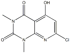 7-chloro-5-hydroxy-1,3-dimethylpyrido[2,3-d]pyrimidine-2,4(1H,3H)-dione 结构式